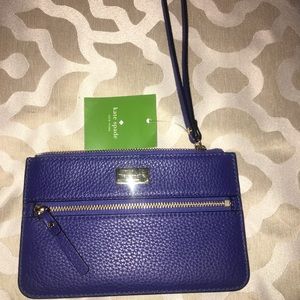 Kate spade blue wallet/ wristlet